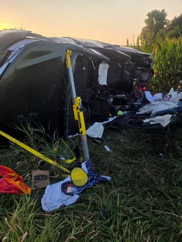 Nebraska woman, children injured in single-car rollover on Highway 96